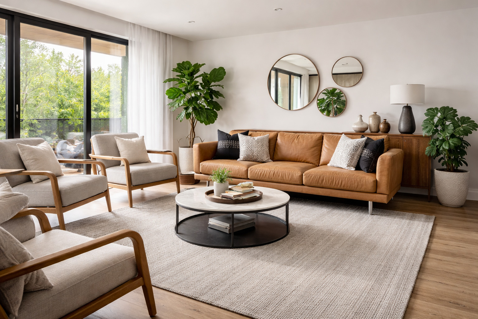 Structa 360 - Modern Living Room Interior Design Delhi NCR