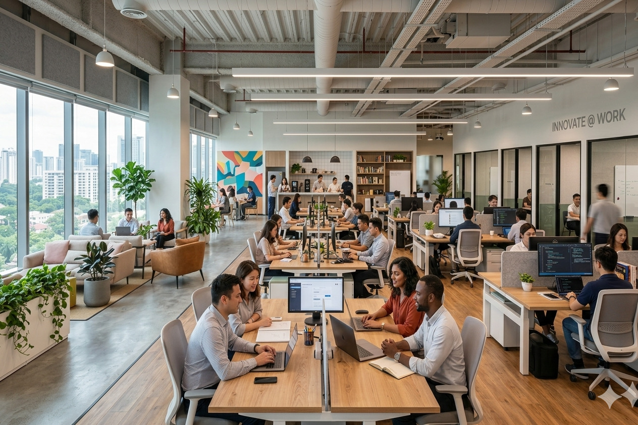 Structa 360 - Open Office Design Patna Noida Delhi